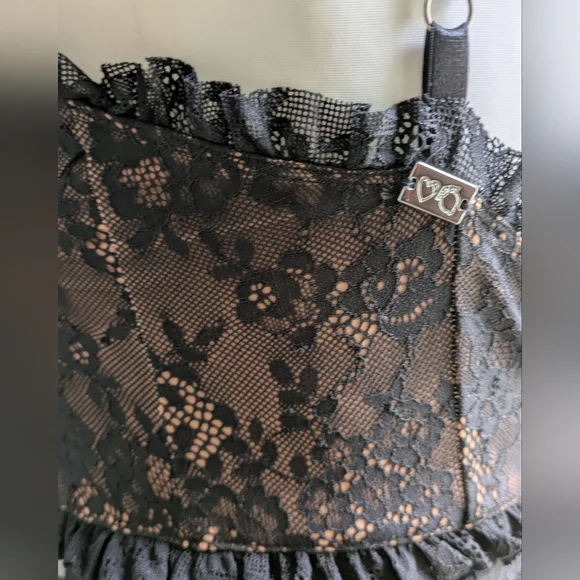 EUC....For Love and Lemons Gracie Lace Bodysuit Dress Size XS (0-2) - Picture 3 of 12